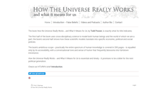 Desktop Screenshot of howtheuniversereallyworks.com