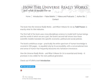 Tablet Screenshot of howtheuniversereallyworks.com